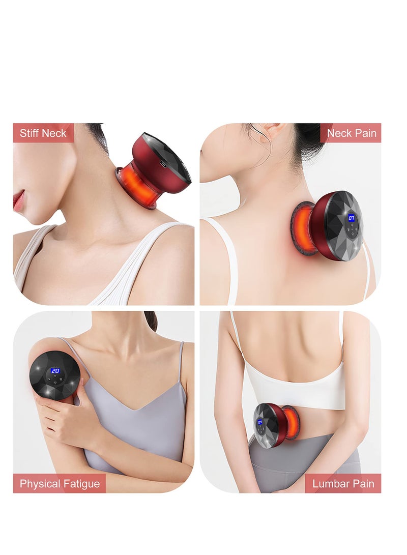 Smart Electric Cupping Therapy Set with Red Light and Vacuum Massage, Rechargeable Cupping Tool for Pain Relief and Relaxation - Image 5