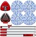 Fatmass Spin Mop Head and Brush Replacement Compatible with O Cedar RinseClean 2Tank System 4 Mop Replace Heads 1 Handle 1 Base and 1 Scrub Brush Combo Set - Image 1