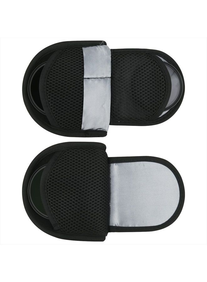 TXesign Camera Filters Case Bags for Round Filters Up to 62mm,Water-Resistant Lycra Design Lens Filter Pouch (Small) - Image 4