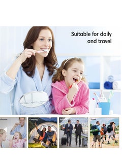 Excefore 3 PCS Portable Toothbrush Protector Case Covers, Wall Mounted Hanging Tooth Brush Covers, Dustproof and Waterproof Toothbrush Head Covers, Suitable for Travel, Shower, School, Family  - Image 2