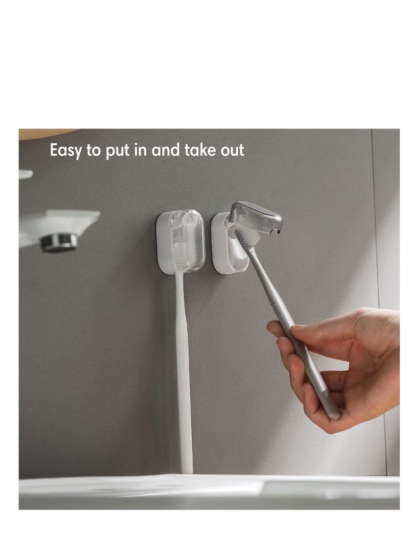 Excefore 3 PCS Portable Toothbrush Protector Case Covers, Wall Mounted Hanging Tooth Brush Covers, Dustproof and Waterproof Toothbrush Head Covers, Suitable for Travel, Shower, School, Family - Image 5