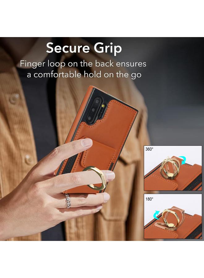 erorex Case For Samsung Galaxy Note10+ Elastic Card Bag Ring Holder Phone Case - Image 2