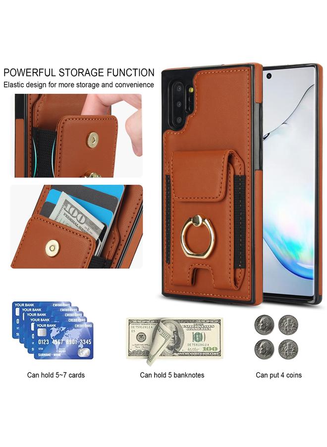 erorex Case For Samsung Galaxy Note10+ Elastic Card Bag Ring Holder Phone Case - Image 5