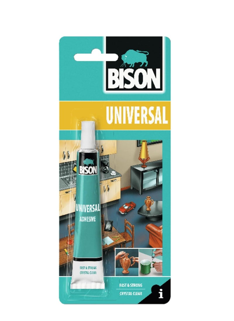 Bison Bison Universal Adhesive 25 ml, Invisible, waterproof and super strong repair and model making glue  - Image 1