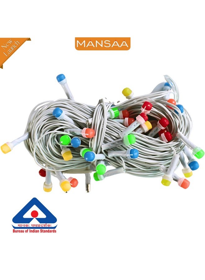 MANSAA MANSAA Lights for Decoration | 18 Months Warranty, 12 Meter/40 feet | Fairy Lights for Room Decoration, Led Lights for Decoration, Decoration Light, String Lights with Direct Plug (Multicolor Laddi) - Image 2