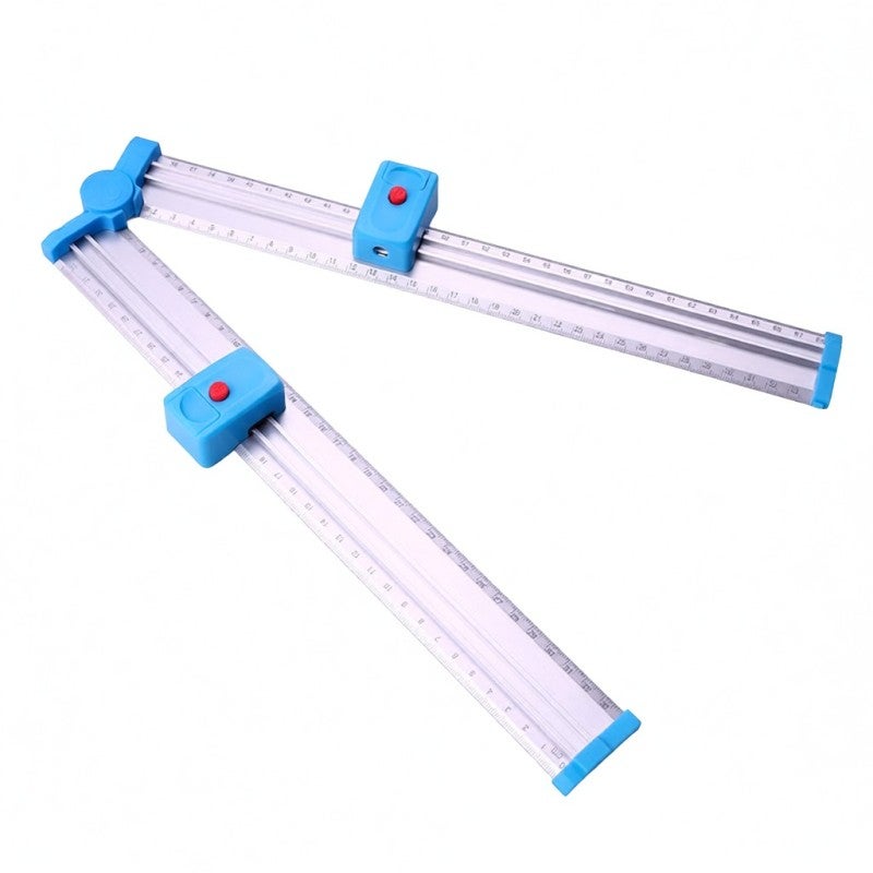 KW-TRIO Metal Ruler with Level Positioning Tool 180° Rotating Rulers Extend to 680mm for Picture Hanging Wall Floor Tile Construction Indoor Outdoor - Image 1