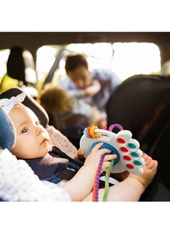 نيبمينينت Baby Montessori Silicone Toy ,Travel Pull String Activity Toy,Sensory Toys ,Fine Motor Skills Developmental ToysBoys Girls Infant  - Image 5