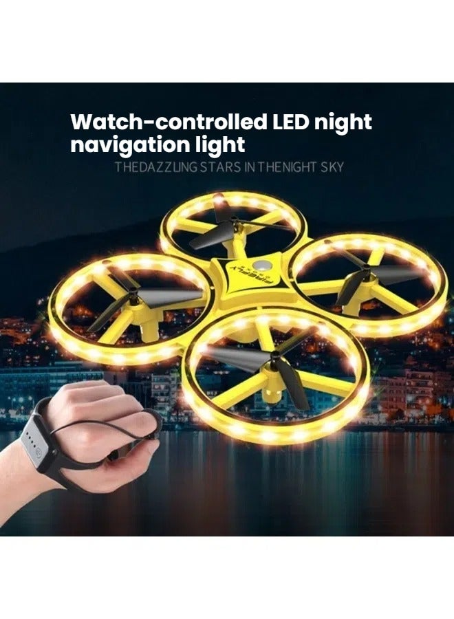 General Watch sensor drone four-axis obstacle avoidance smart aircraft gesture sensor remote control children's toys  - Image 2