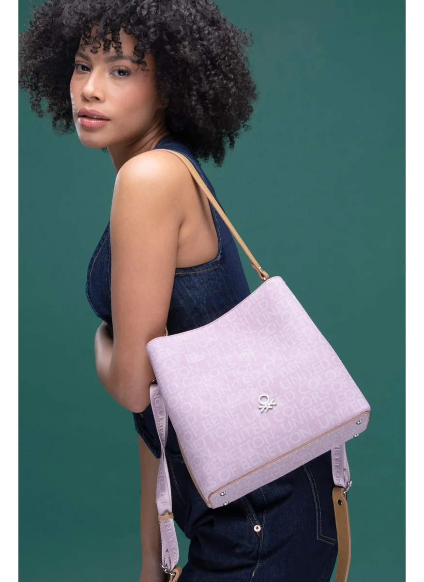 UNITED COLORS OF BENETTON Benetton Women's Crossbody Bag Lilac-Camel BNT1298