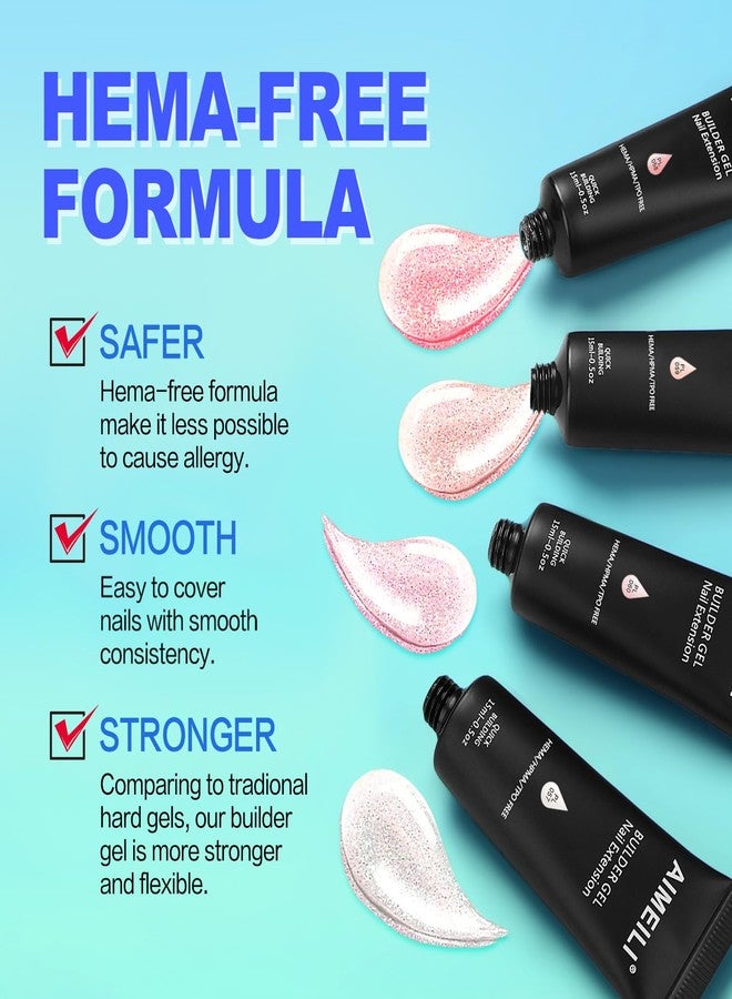 AIMEILI Poly Nail Extension Gel Builder - Hema Free Enhancement for Nail Art Design - DIY Salon At Home Gift for Women - 059 - Image 2