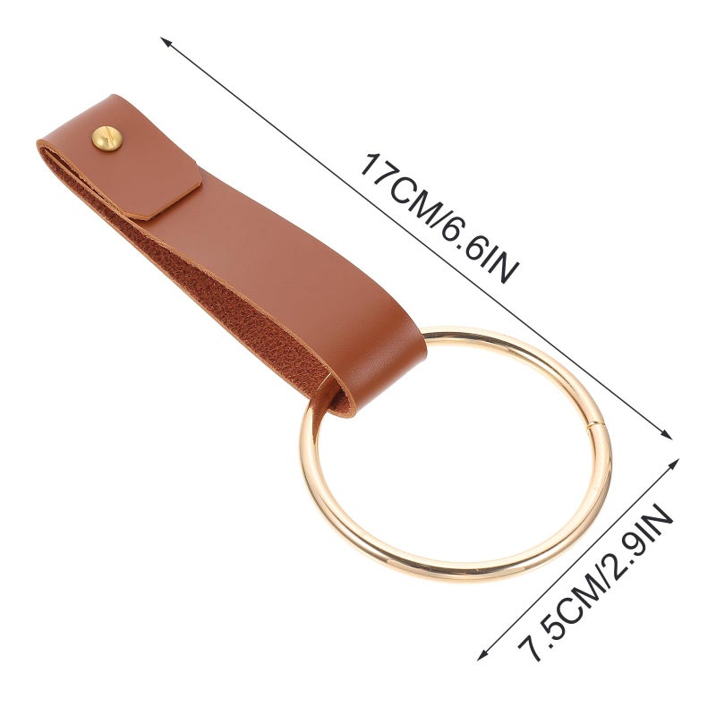 Wall Mounted Brass Hook Towel Ring Holder 12cm Compact Bathroom Storage Hanger - Image 3