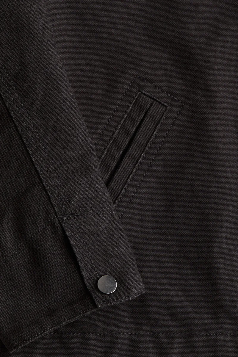 اتش اند ام جاكيت من القماش القطني