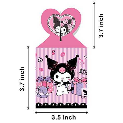 ARHAVI 12pcs Kuromi Party Favor Gift Boxes, My Melody and Kuromi Birthday Party Supplies for Kawaii Party Decorations - Image 4
