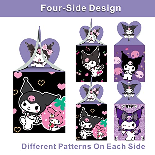 ARHAVI 12pcs Kuromi Party Favor Gift Boxes, My Melody and Kuromi Birthday Party Supplies for Kawaii Party Decorations - Image 3