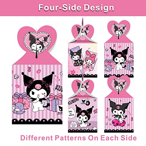 ARHAVI 12pcs Kuromi Party Favor Gift Boxes, My Melody and Kuromi Birthday Party Supplies for Kawaii Party Decorations - Image 2