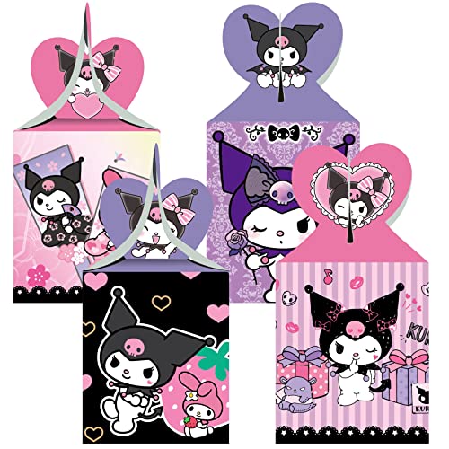ARHAVI 12pcs Kuromi Party Favor Gift Boxes, My Melody and Kuromi Birthday Party Supplies for Kawaii Party Decorations - Image 5