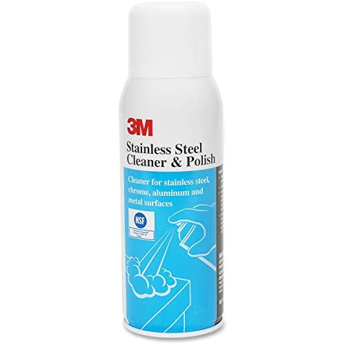 3M Stainless Steel Cleaner And Polish, Lime Scent, 10 Oz Aerosol Spray - Image 1