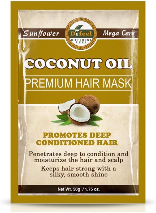 difeel Premium Deep Conditioning Hair Mask - Coconut Oil 50 Grams - Image 1