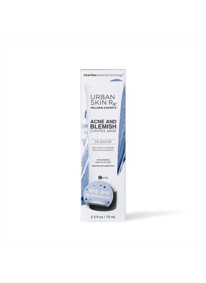 Acne and Blemish Control Mask | Dual-action Mask Fights Acne & Prevents Future Breakouts. Formulated with Sulfur, Salicylic Acid and Niacinamide | 2.5 Oz