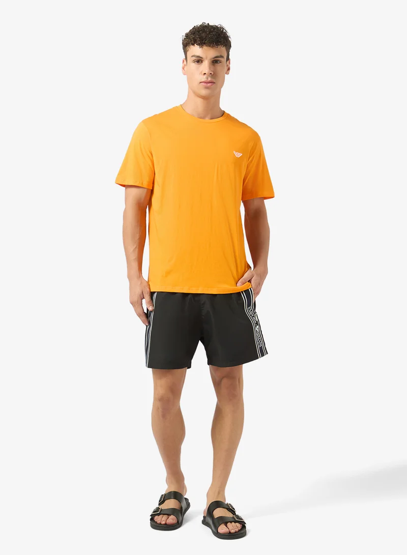 EMPORIO ARMANI  Logo Drawstring Swim Shorts for Men | Best Price UAE