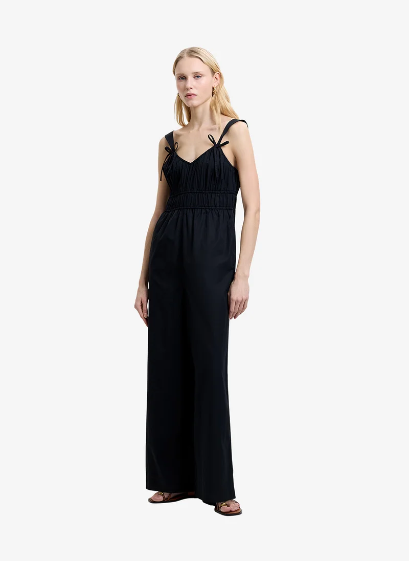 French Connection  Women's Black Era Poplin Bust Jumpsuit for Women | Best Price UAE