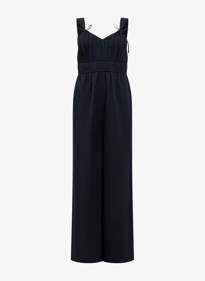 French Connection  Women's Black Era Poplin Bust Jumpsuit for Women | Best Price UAE