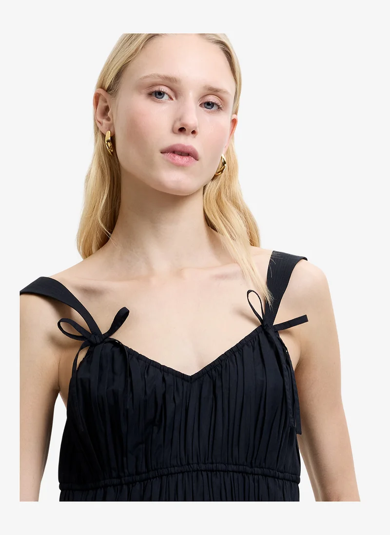French Connection  Women's Black Era Poplin Bust Jumpsuit for Women | Best Price UAE