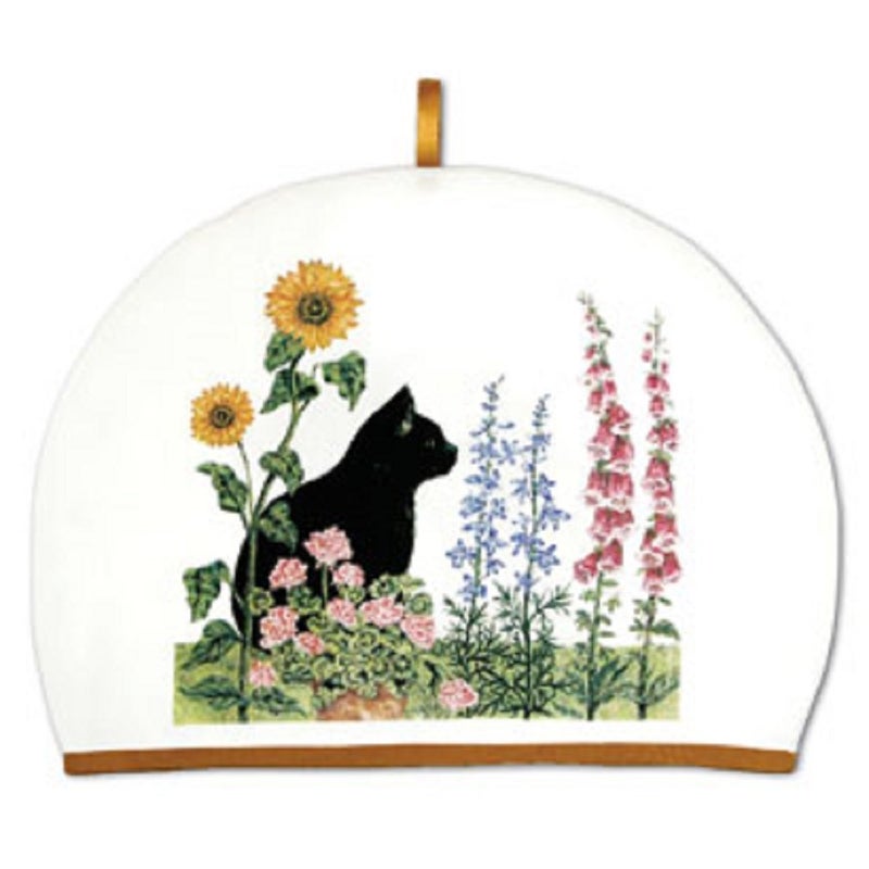 Alice's Cottage Alices Cottage Tea Cozy Black Cat  Flowers 