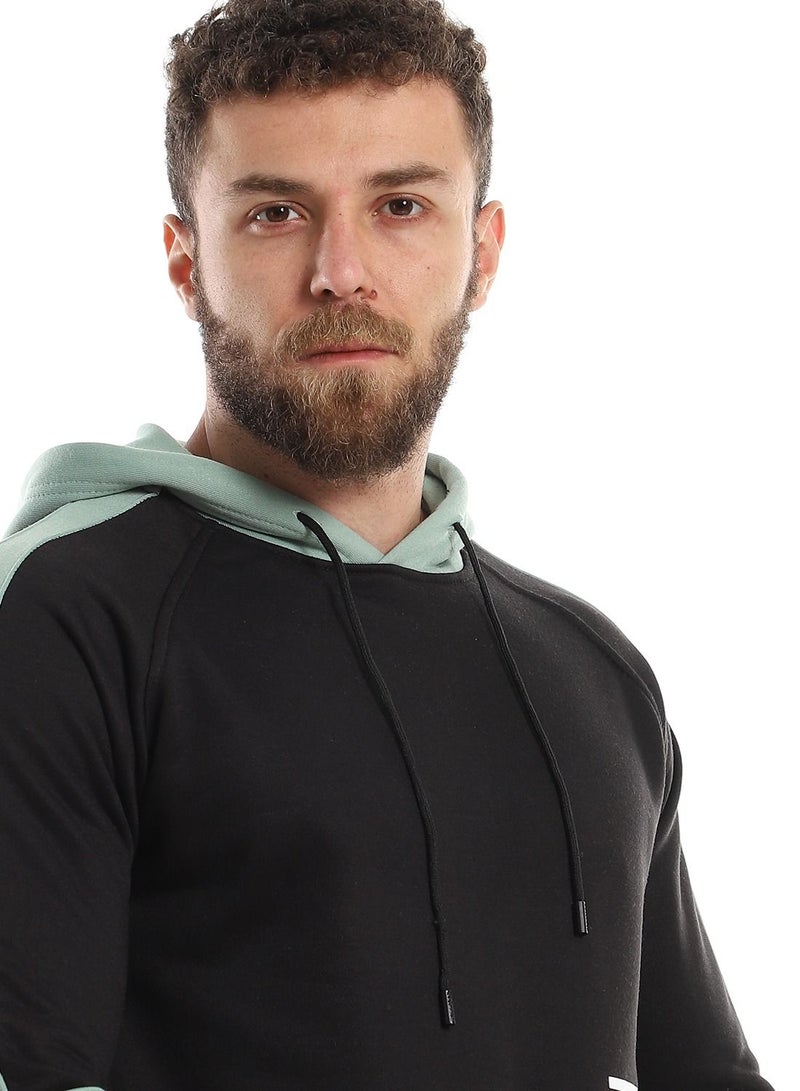 Caesar Mens Printed Hoodie With Front Pockets - Image 3