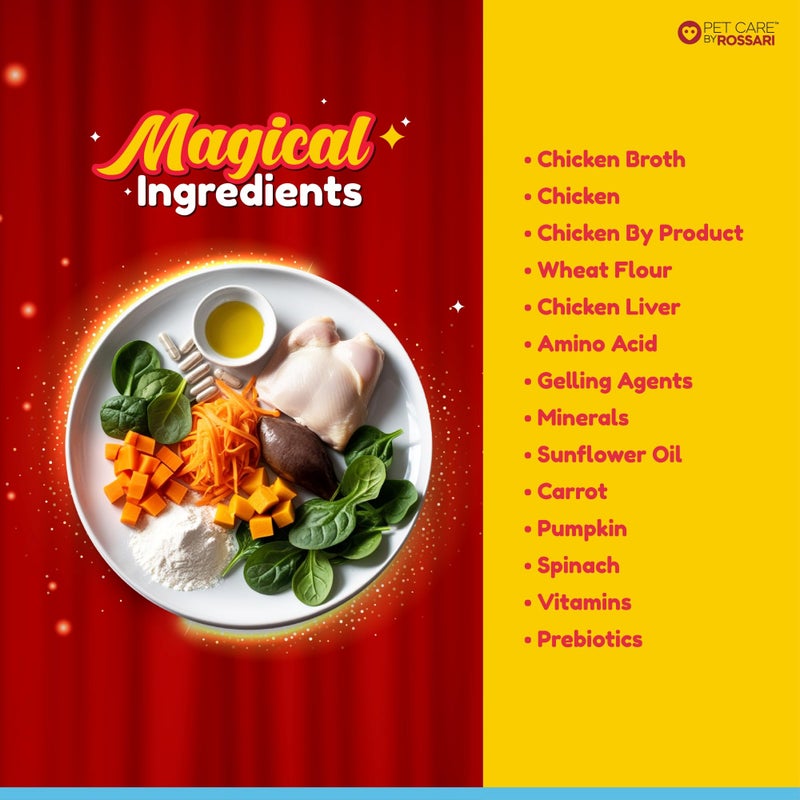 ZIPPY 1-12 Month Puppy Dog Food Chicken & Liver Chunks In Gravy Of Real Chicken | Gravy Meal Helps Strengthen Dog’s Immune System | Maintaining Strong Bones & Teeth | 1.02kg, Pack of 12(85g Each Pack) - Image 5