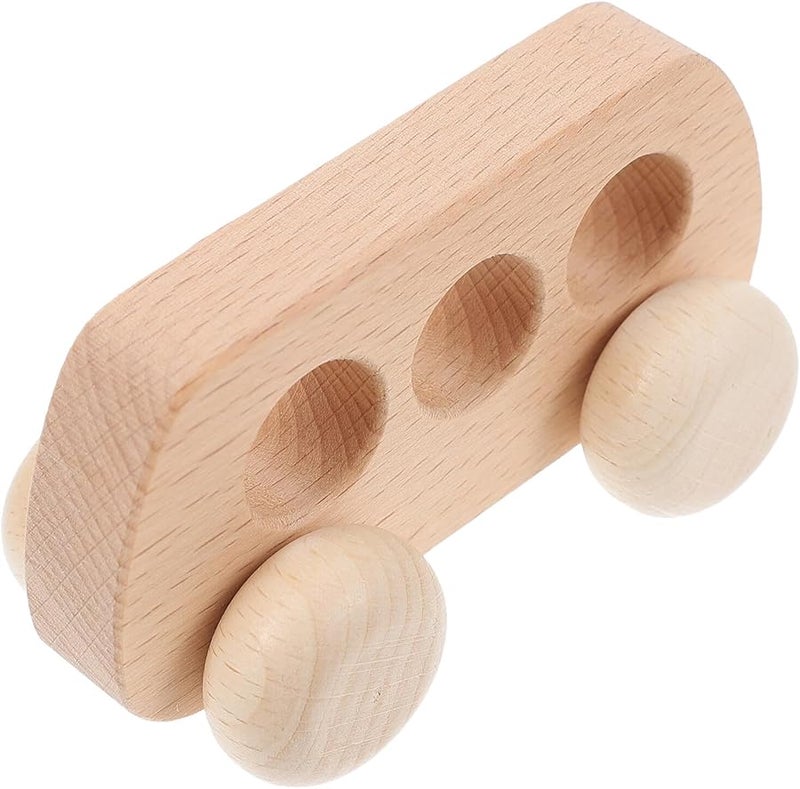 Wooden Push Car With Smooth Sanded Edges Safe Grasping Educational Inertial Vehicle For Kids - Image 1