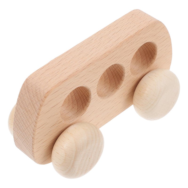 Wooden Push Car With Smooth Sanded Edges Safe Grasping Educational Inertial Vehicle For Kids - Image 2