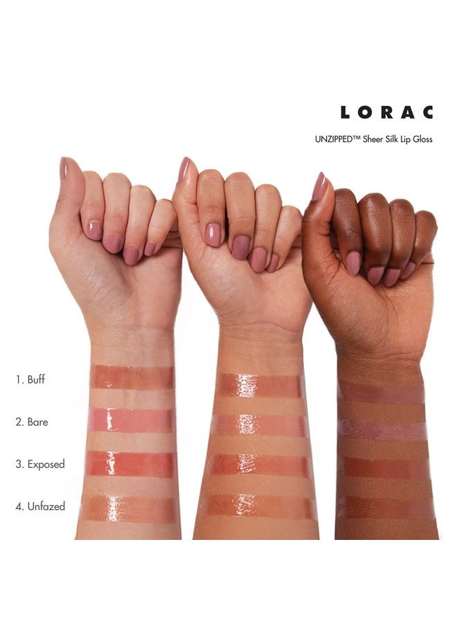 Lorac LORAC Unzipped Sheer Silk Lip Gloss Peach Unfazed - Image 4