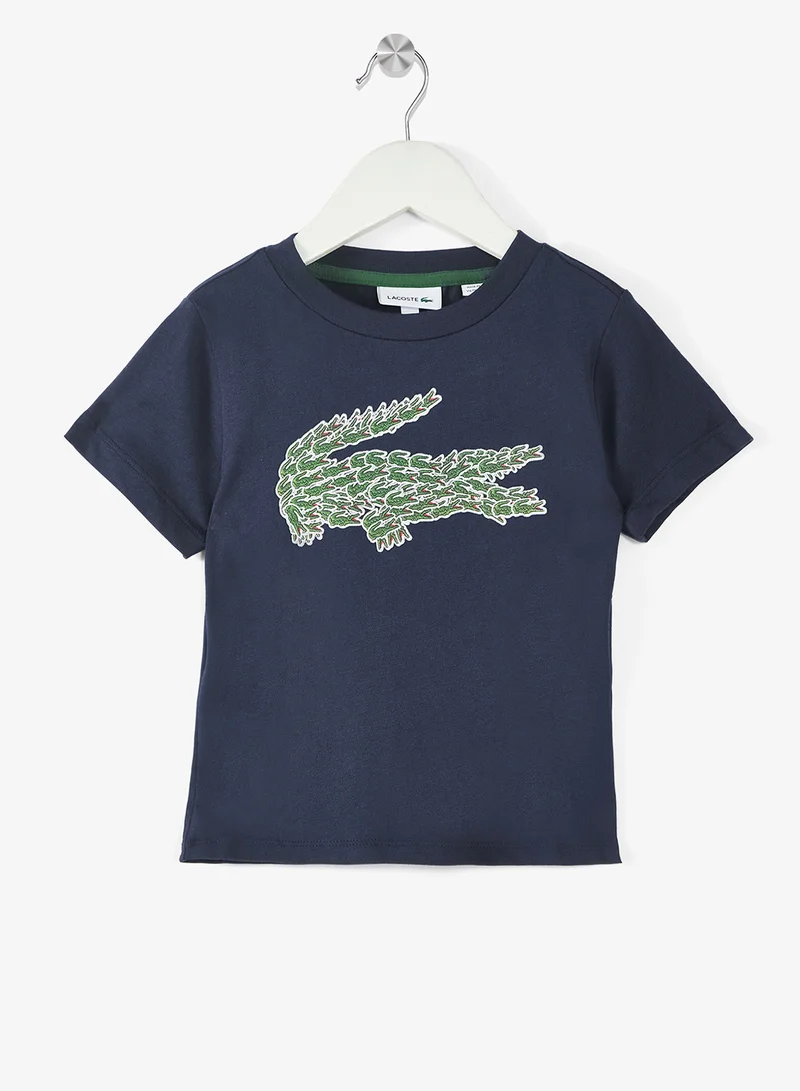 LACOSTE Kids Logo Crew Neck T-Shirt