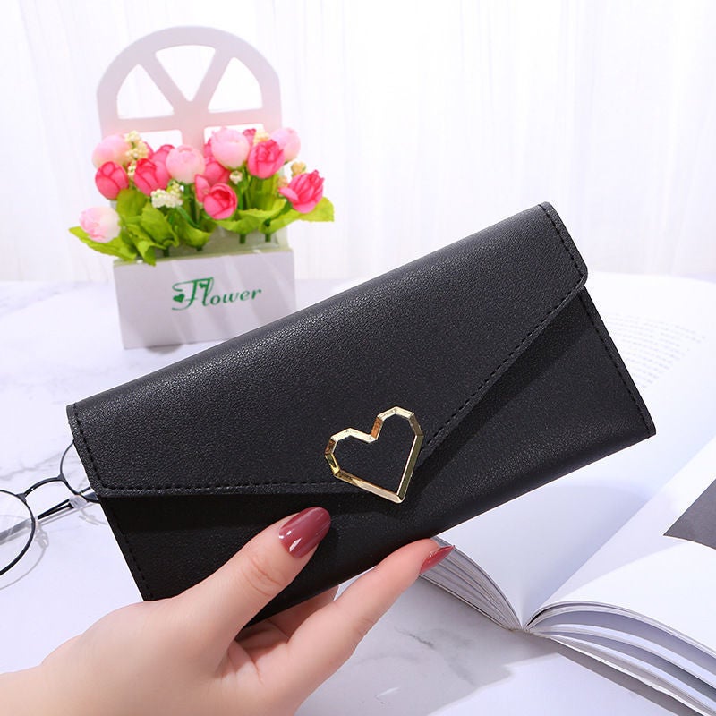 Multifunctional Solid Color PU Leather Wallet, RFID Blocking Design Portable Daily Storage Purse for Cards Cash Coin Business Use - Image 3