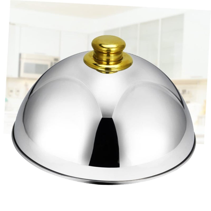 Stainless Steel Food Cover Tent 25.5cm Dish Lid Dustproof Food Umbrella for Home and Restaurant - Image 5