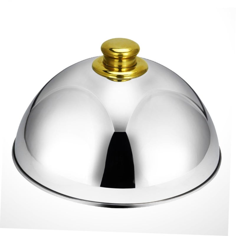 Stainless Steel Food Cover Tent 25.5cm Dish Lid Dustproof Food Umbrella for Home and Restaurant - Image 4
