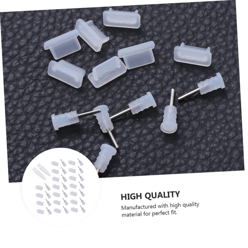 20 Pairs Transparent Type C Dust Plugs USB C Port Protectors For Earphones Cell Phone Accessories - Image 4