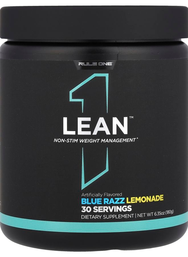Lean™ غير المنبه لإدارة الوزن بنكهة توت الأزرق وعصير الليمون 6.35 أونصة (180 غرام)