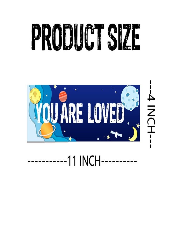 Besttile 11x4 Inch Motivational Quote Wall Art Signs Sticker You Are Kind Brave,Smart,Loved for Bedroom Playroom Classroom Living Room Decoration,8 Pcs - Image 4