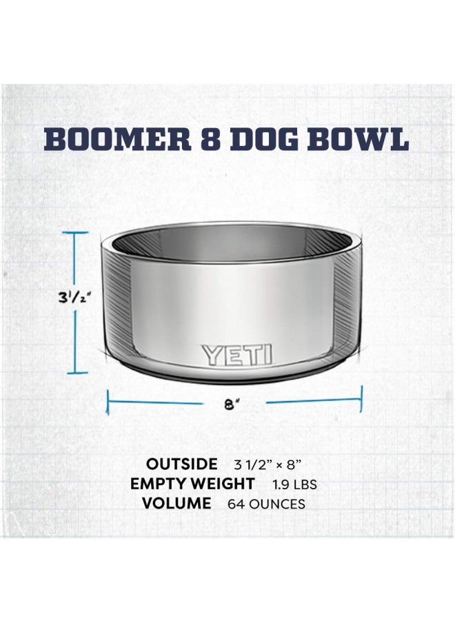 YETI Boomer 8, Stainless Steel, Non-Slip Dog Bowl, Holds 64 Ounces, Stainless - pzsku/ZFAC69D5E9059AFF13A76Z/45/_/1731077805/7ce6e3d1-a06b-46fd-82b6-7ceb1430eb83