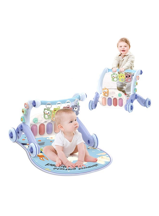 Multifunctional Baby Fitness Game Mat, 6 In 1 Baby Play Mat, Baby Games Toys, Non-Slip and Durable Baby Walker, With Music Colorful Lights, Suitable for Boys Girls  - Image 1