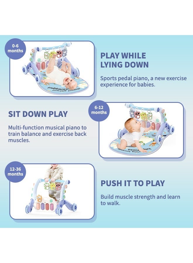 Multifunctional Baby Fitness Game Mat, 6 In 1 Baby Play Mat, Baby Games Toys, Non-Slip and Durable Baby Walker, With Music Colorful Lights, Suitable for Boys Girls  - Image 5