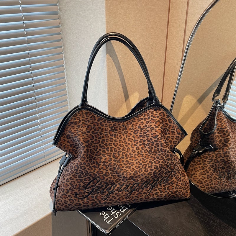 Women's Casual Suede Shoulder Tote Bag - Image 3