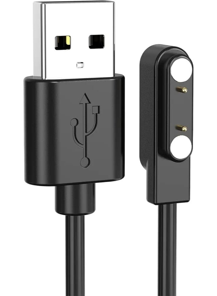 شاحن ساعة ذكية مغناطيسي بدبوسين متوافق مع ساعة ياماي، كابل شاحن للساعة الذكية بدوبسين . - Image 1