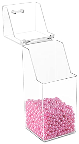 Sooyee Makeup Brush Holder,Makeup Brush Organizer with 8mm Pink Pearls,Dustproof Makeup Brush holder with Lid - Image 4