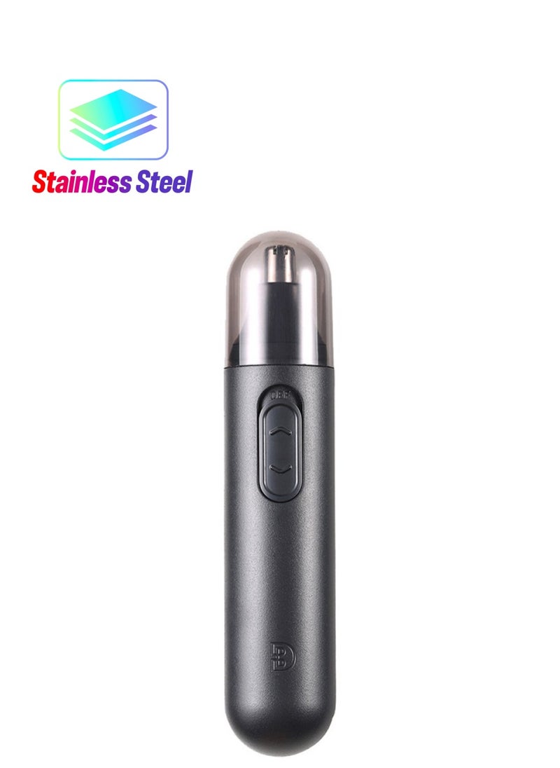 In Air Nose Hair Trimmer Usb Charging Nostril Hair Removal With Spare Heads  - Image 1
