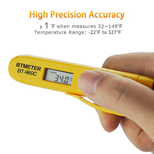 BTMETER Digital Infrared Thermometer with Pocket Clip - Instant Read Thermometer Non-Contact Compact Temperature Tester for Meat Candy Cooking Food Grill Kitchen BBQ Candy Water-2PACK(NOT for Human Temp) - Image 3