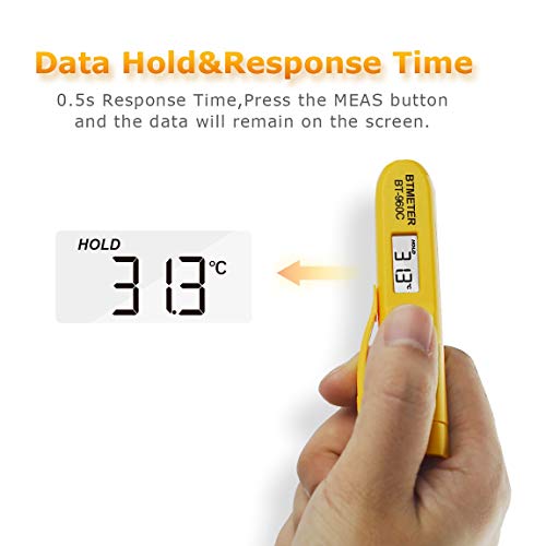 BTMETER Digital Infrared Thermometer with Pocket Clip - Instant Read Thermometer Non-Contact Compact Temperature Tester for Meat Candy Cooking Food Grill Kitchen BBQ Candy Water-2PACK(NOT for Human Temp) - Image 4