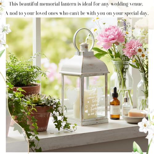 Kittmip Memorial Lantern Sympathy Gifts for Loss of Loved One Bereavement Gift Candle Lights Memory Lamp with LED Candle for Funeral Remembrance or Condolences - Image 4